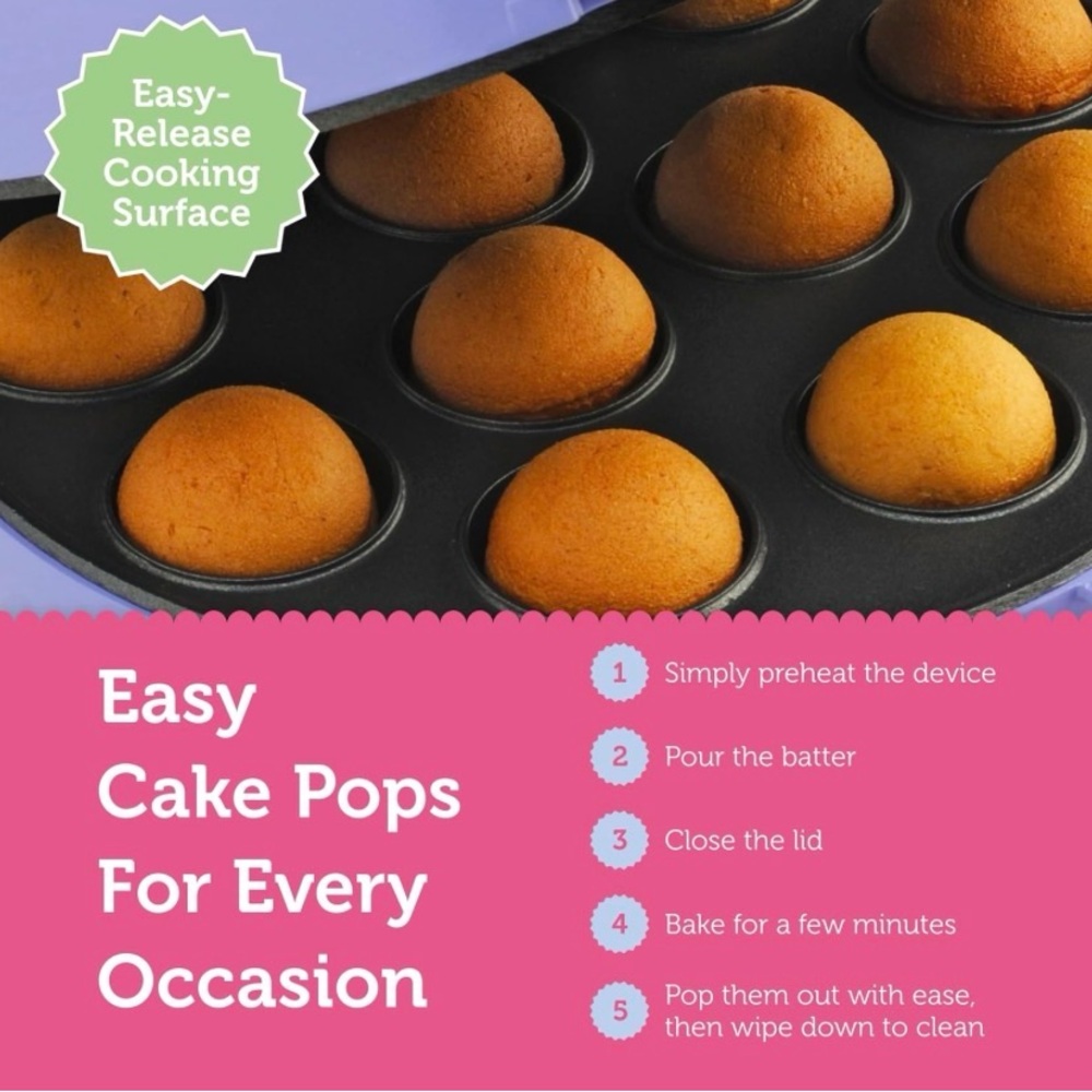 NIB Babycakes Cake Pop Maker - Picture 8 of 9